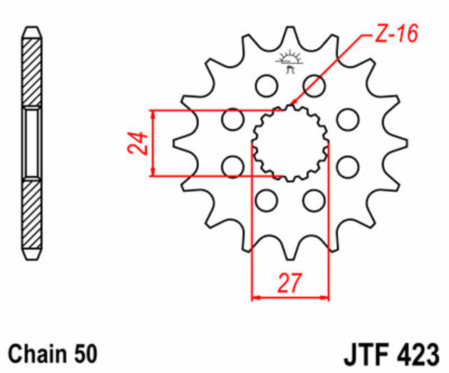Pinion lant JT SPROCKETS JTF423.16 