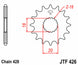 Pinion lant JT SPROCKETS JTF426.14 