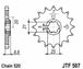 Pinion lant JT SPROCKETS JTF507.15 