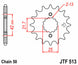 Pinion lant JT SPROCKETS JTF513.13 