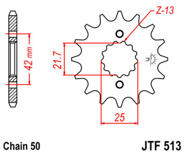 Pinion lant JT SPROCKETS JTF513.14 