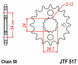 Pinion lant JT SPROCKETS JTF517.18 