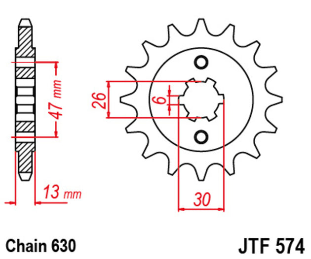 Pinion lant JT SPROCKETS JTF574.16 