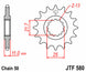 Pinion lant JT SPROCKETS JTF580.16 