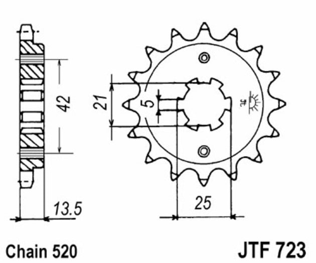 Pinion lant JT SPROCKETS JTF723.14 