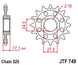 Pinion lant JT SPROCKETS JTF749.16 