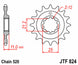 Pinion lant JT SPROCKETS JTF824.17 