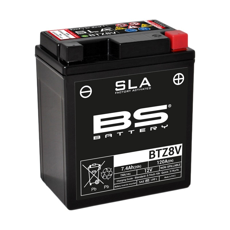 BS BATTERY SLA Battery Maintenance Free Factory Activated - BTZ8V - Main