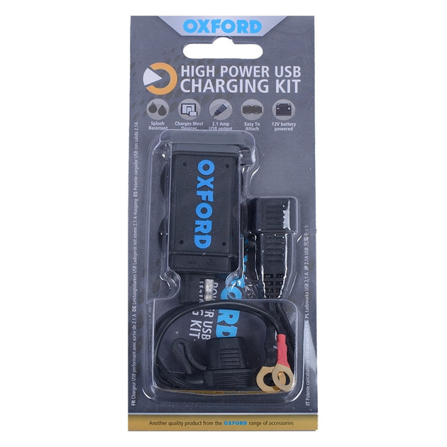 OXFORD USB Fused Power Charging Kit 2,1A - Extra