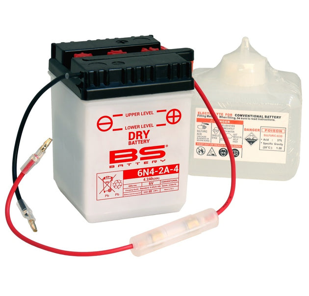 BS BATTERY Battery Conventional with Acid Pack - 6N4-2A-4 (6V) - Main