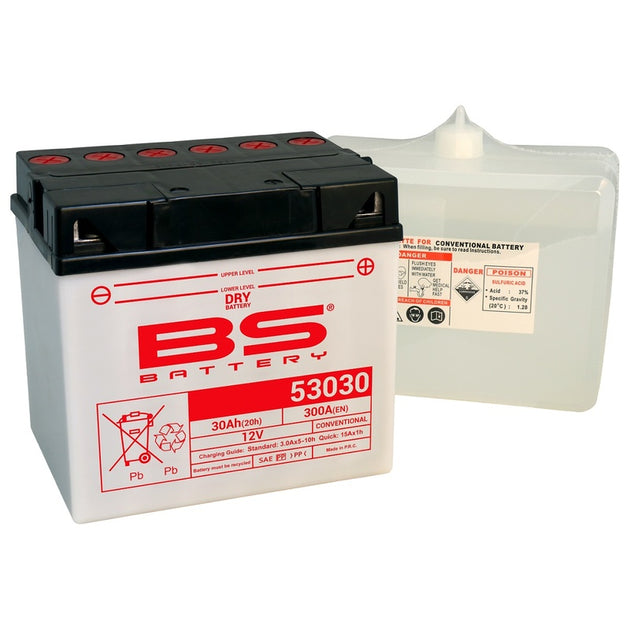 BS BATTERY Battery High performance with Acid Pack - 53030 - Main