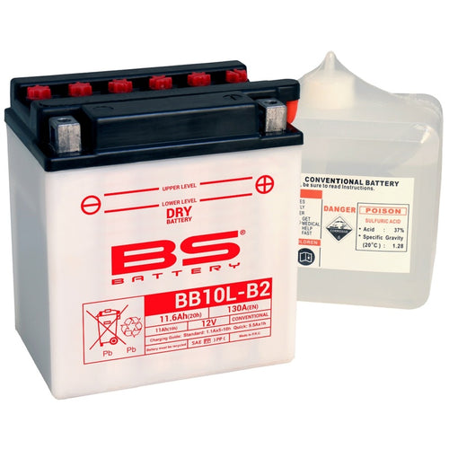 BS BATTERY Battery High performance with Acid Pack - BB10L-B2 - Main