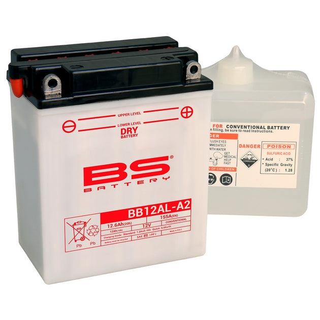 BS BATTERY Battery High performance with Acid Pack - BB12AL-A2 - Main