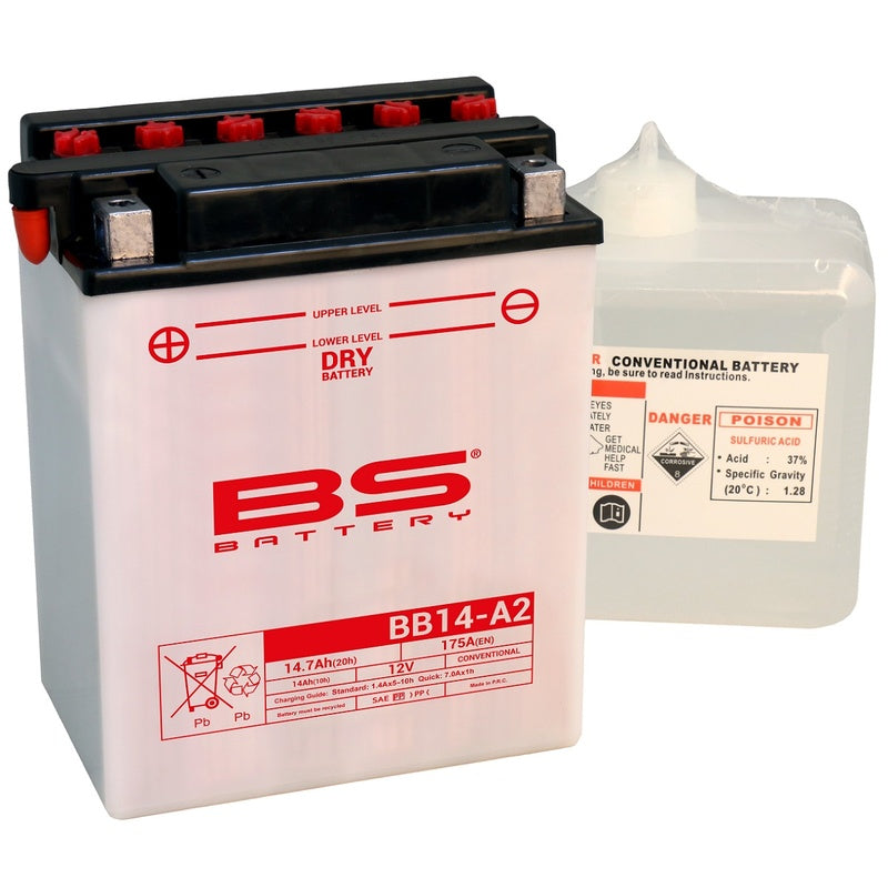 BS BATTERY Battery High performance with Acid Pack - BB14-A2 - Main
