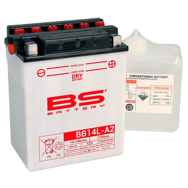 BS BATTERY Battery High performance with Acid Pack - BB14L-A2 - Main