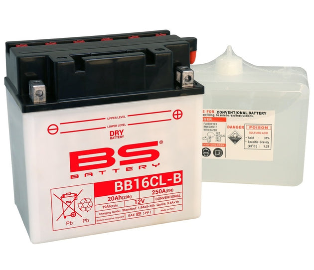 BS BATTERY Battery High performance with Acid Pack - BB16CL-B - Main