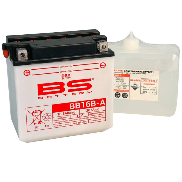 BS BATTERY Battery High performance with Acid Pack - BB16B-A - Main