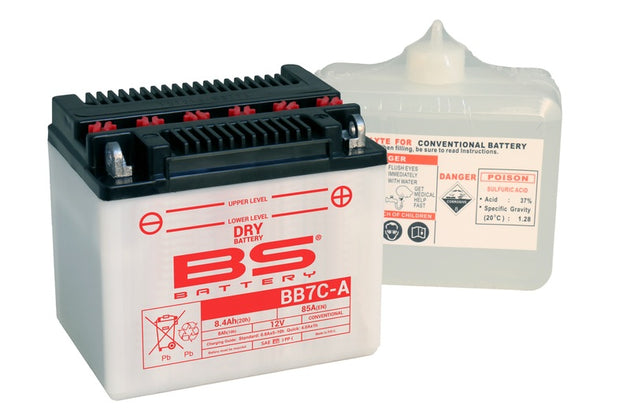 BS BATTERY Battery High performance with Acid Pack - BB7C-A - Main