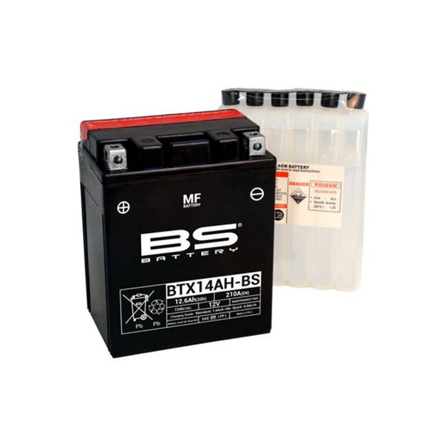 BS BATTERY Battery Maintenance Free with Acid Pack - BTX14AH-BS - Main
