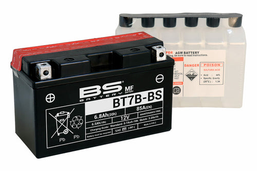 BS BATTERY Battery Maintenance Free with Acid Pack - BT7B-BS - Main
