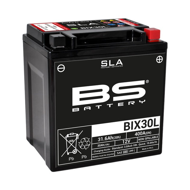 BS BATTERY SLA Battery Maintenance Free Factory Activated - BIX30L - Main