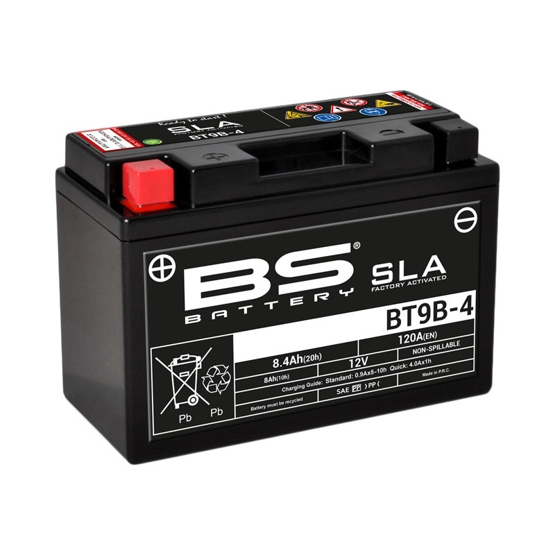 BS BATTERY SLA Battery Maintenance Free Factory Activated - BT9B-4 - Main