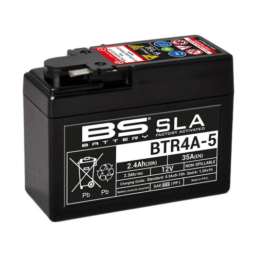 BS BATTERY SLA Battery Maintenance Free Factory Activated - BTR4A-5 - Main