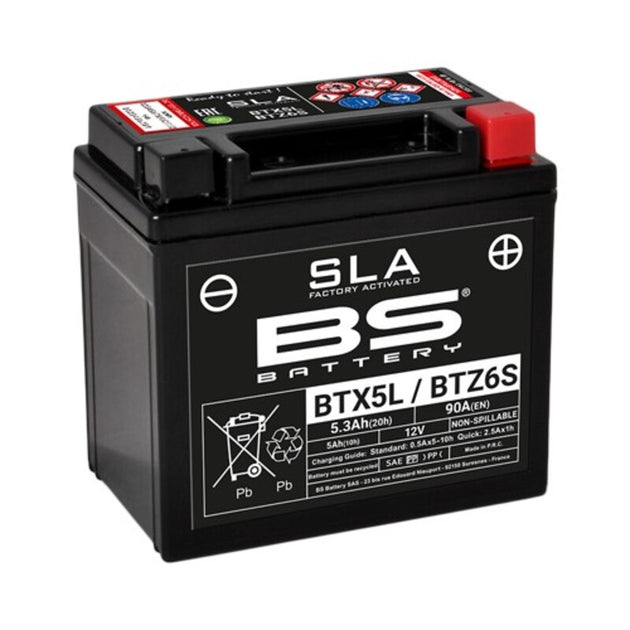 BS BATTERY SLA Battery Maintenance Free Factory Activated - BTX5L / BTZ6S - Main