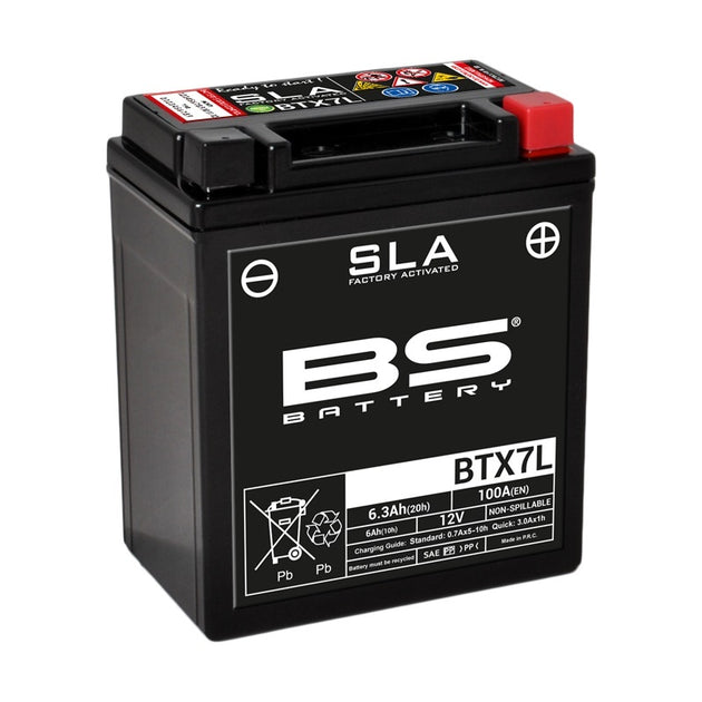 BS BATTERY SLA Battery Maintenance Free Factory Activated - BTX7L - Main