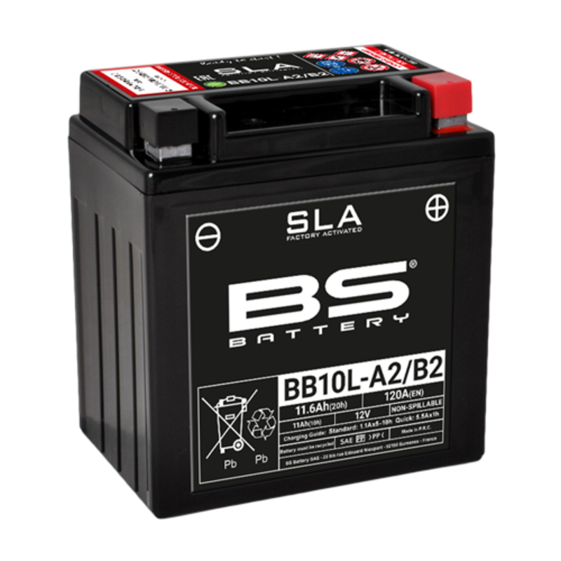 BS BATTERY SLA Battery Maintenance Free Factory Activated - BB10L-A2/B2 - Main