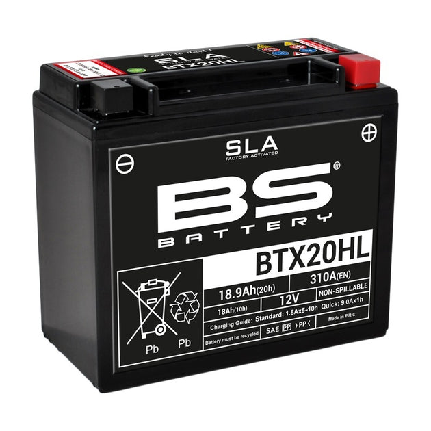 BS BATTERY SLA Battery Maintenance Free Factory Activated - BTX20HL - Main