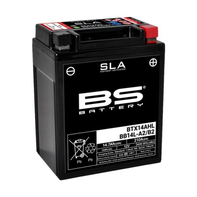 BS BATTERY SLA Battery Maintenance Free Factory Activated - BTX14AHL / BB14L-A2/B2 - Main