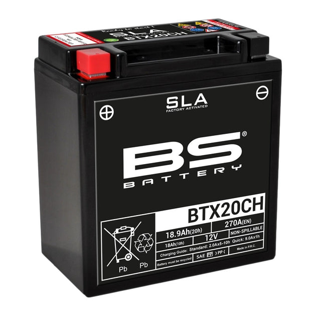 BS BATTERY SLA Battery Maintenance Free Factory Activated - BTX20CH - Main