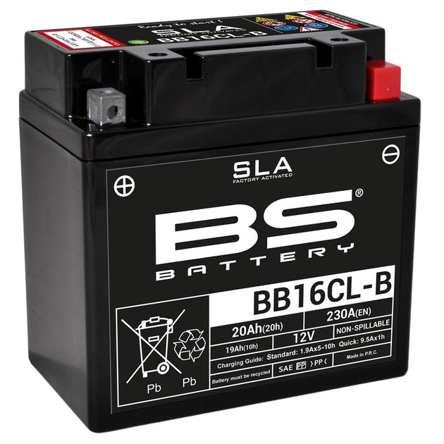 BS BATTERY SLA Battery Maintenance Free Factory Activated - BB16CL-B - Main