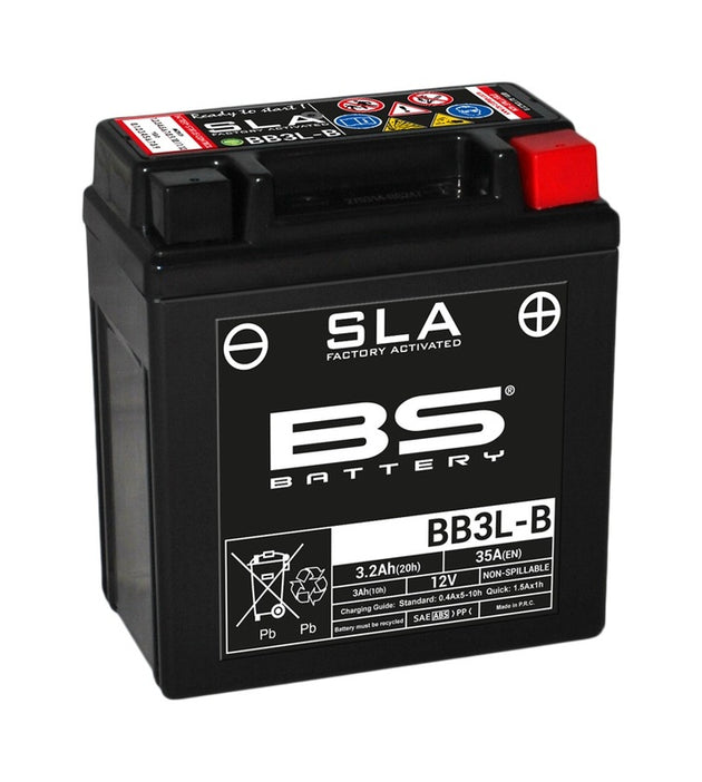 BS BATTERY SLA Battery Maintenance Free Factory Activated - BB3L-B - Main