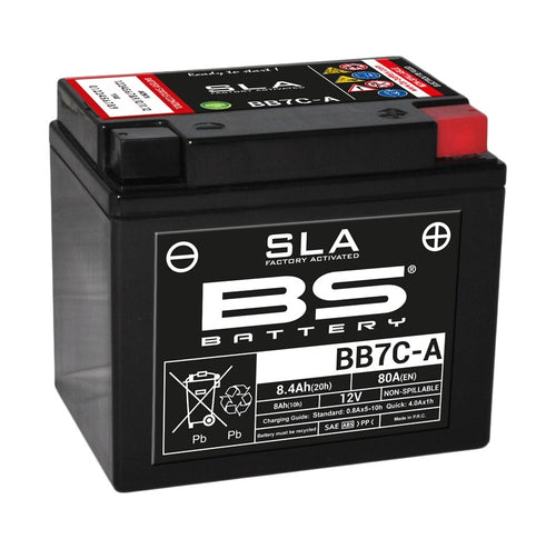 BS BATTERY SLA Battery Maintenance Free Factory Activated - BB7C-A - Main