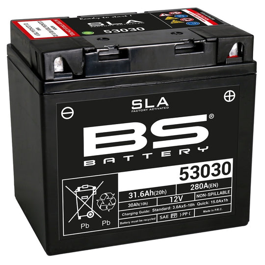 BS BATTERY SLA Battery Maintenance Free Factory Activated - 53030 - Main
