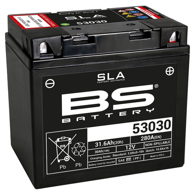 BS BATTERY SLA Battery Maintenance Free Factory Activated - 53030 - Main
