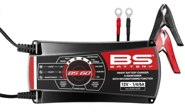 BS BATTERY BS60 Pro-Smart Battery Charger  - 12V 1/4/6A - Extra