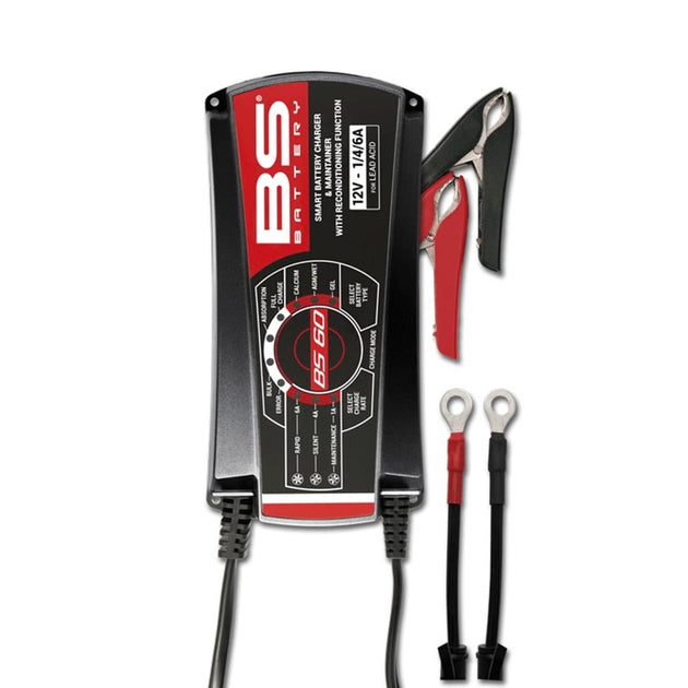 BS BATTERY BS60 Pro-Smart Battery Charger  - 12V 1/4/6A - Extra