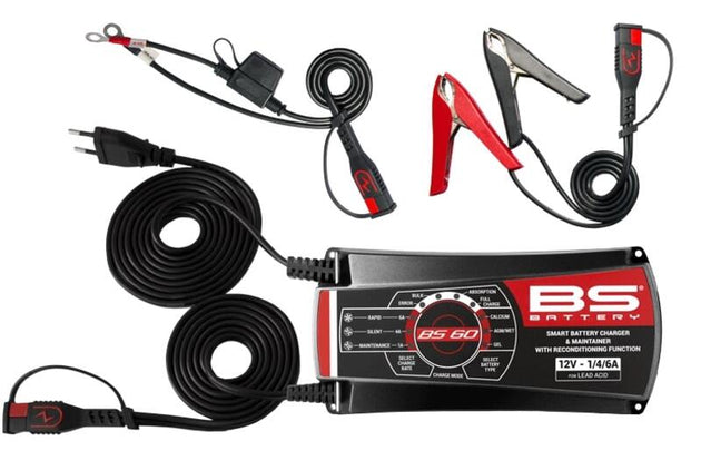 BS BATTERY BS60 Pro-Smart Battery Charger  - 12V 1/4/6A - Extra