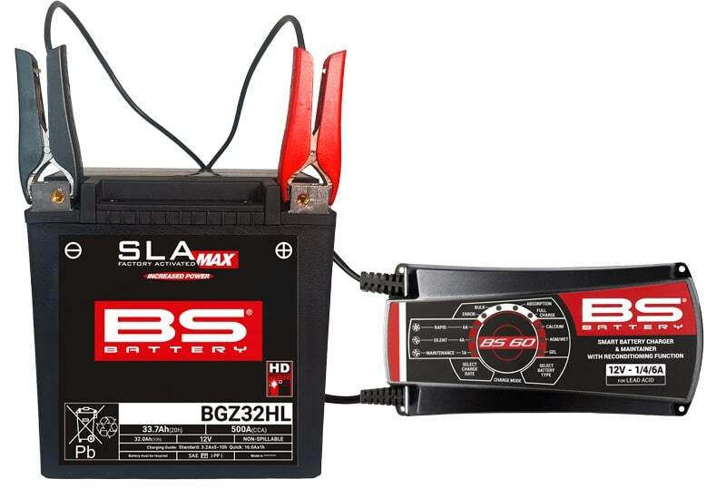 BS BATTERY BS60 Pro-Smart Battery Charger  - 12V 1/4/6A - Extra