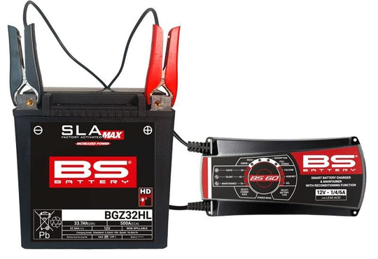 BS BATTERY BS60 Pro-Smart Battery Charger  - 12V 1/4/6A - Extra