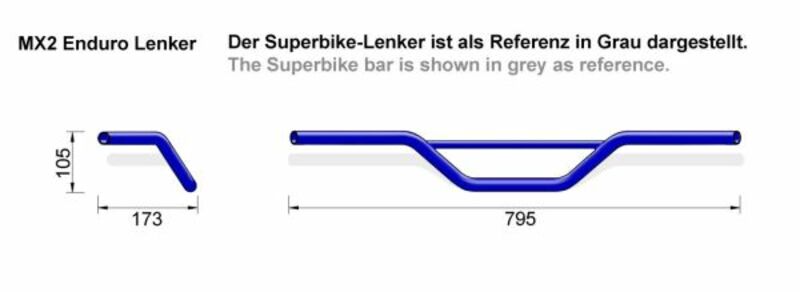 LSL HANDLEBAR 123LMX02, BLK