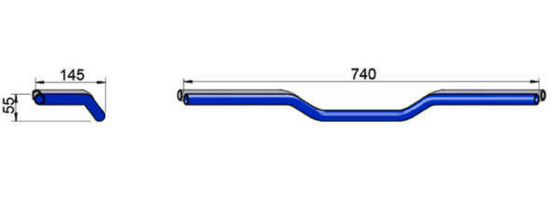 LSL HANDLEBAR 123LN01CR, CHR
