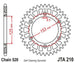 Roata dintata JT SPROCKETS JTA210.42BLK 