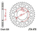 Roata dintata JT SPROCKETS JTA478.43BLK 