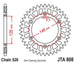 Roata dintata JT SPROCKETS JTA808.49BLK 