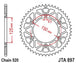Roata dintata JT SPROCKETS JTA897.48BLK 