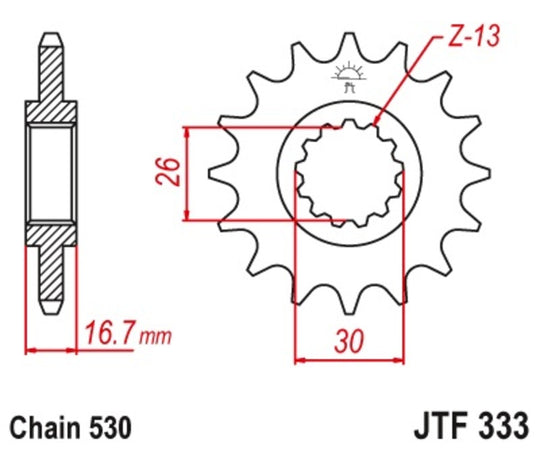 Pinion lant JT SPROCKETS JTF333.14 